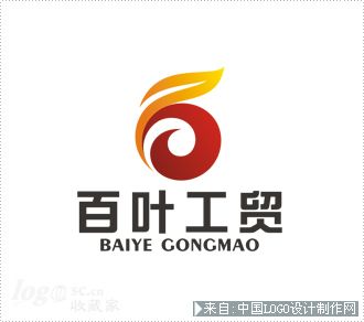 百叶工贸商业logo设计欣赏