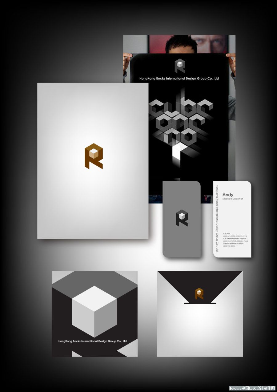 娱乐logo:岩石设计集团vi设计方案