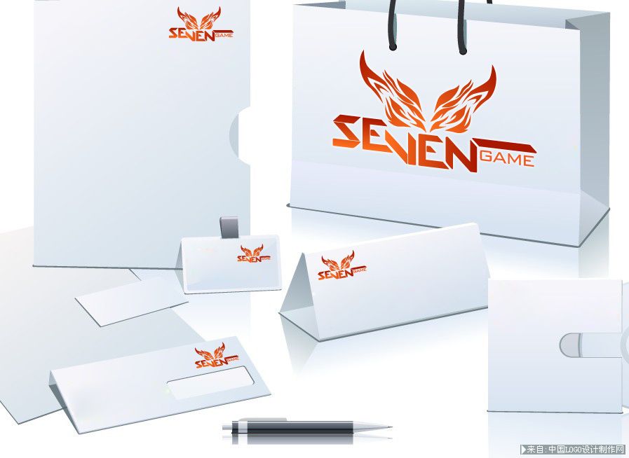 游戏logo设计:seven