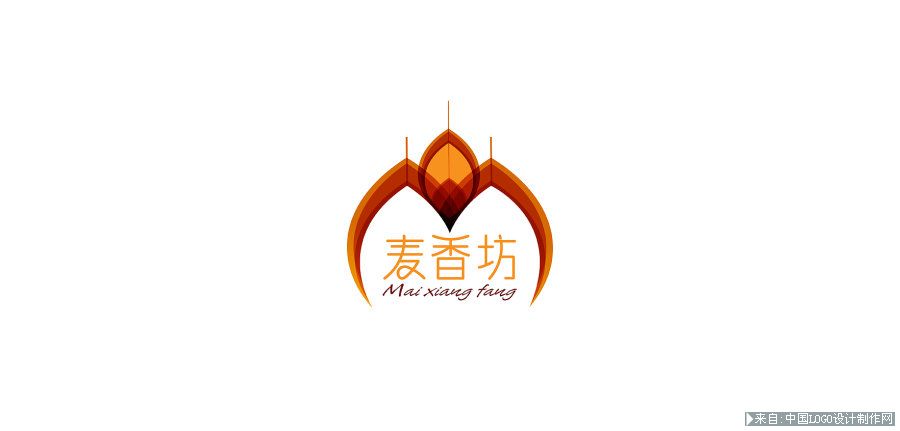 美食logo:麦香坊