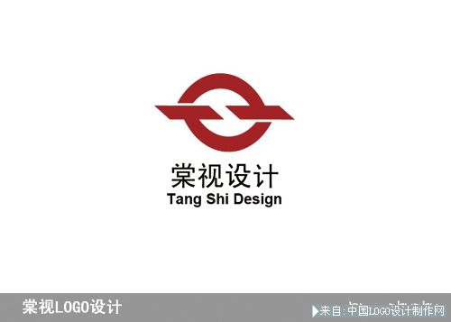 艺术行业标志:棠视 logo设计 字体