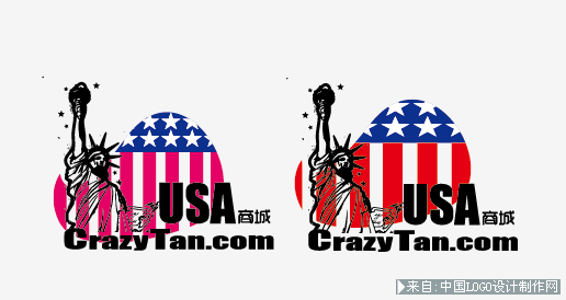 商业logo:USA商城LOGO设计