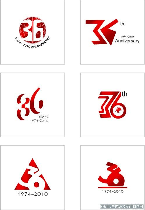 36周年 LOGO 設計网站标志设计欣赏