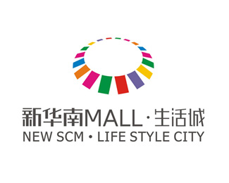 新华南MALL标志设计-陈绍华设计标志设计欣赏