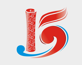 杭州经济技术开发区成立15周年logo