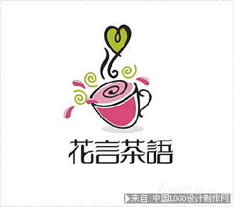 花言茶语标志设计欣赏