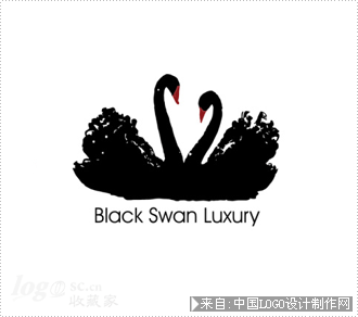 黑天鹅蛋糕logo设计欣赏
