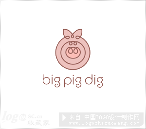 大猪大服装商标设计