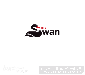mySwan黑天鹅服饰logo欣赏