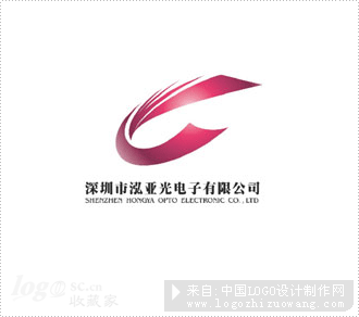 泓亚光电子logo设计