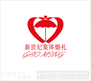 高明市青年新世纪集体婚礼logo欣赏