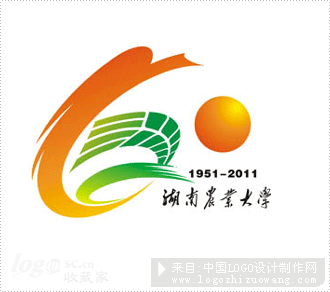 湖南农业大学60周年校庆logo设计