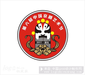 节日活动logo:第六届中国京剧艺术节商标欣赏