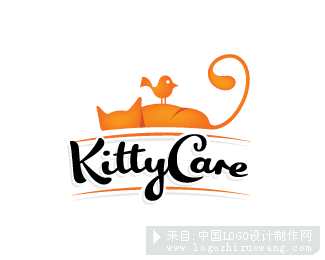 可爱的猫logo标志设计欣赏