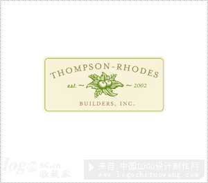 Thompson Rhodes Builders标志设计欣赏