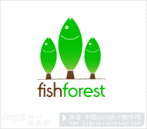 fish forestlogo设计欣赏