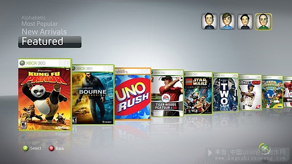 图标欣赏:Xbox 360全新界面设计