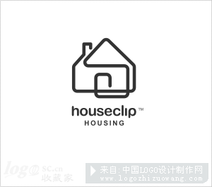 Houseclip标志设计欣赏