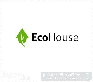 EcoHouse标志设计欣赏