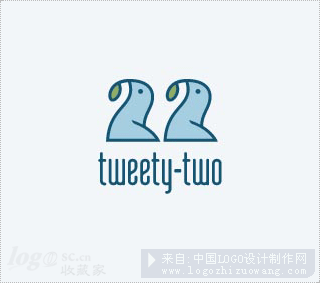 Tweety-two标志设计欣赏