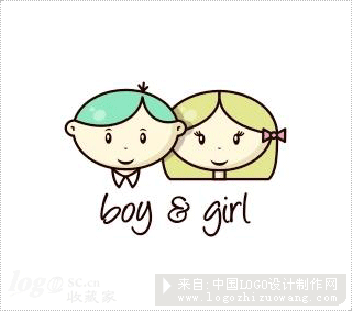 boy and girl标志欣赏