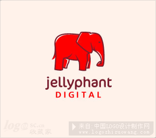 jellyphant标志设计欣赏