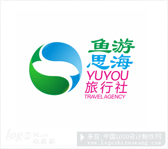 鱼游思海旅行社logo欣赏