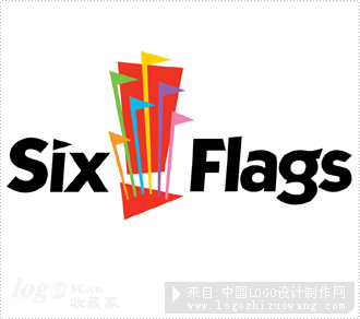 六旗 Six Flagslogo欣赏