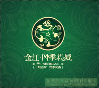 金江四季花城logo设计欣赏