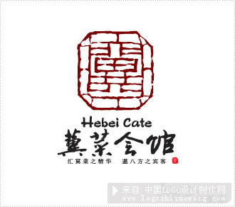 冀菜会馆饮食行业logo欣赏