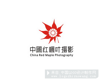 中国红枫叶摄影标志设计欣赏