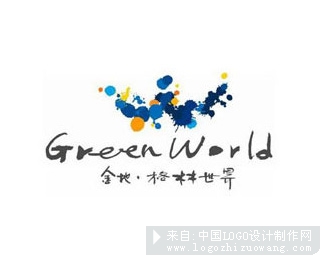 金地之格林世界logo设计欣赏
