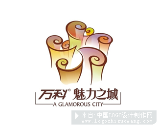 万科魅力之城地产logo