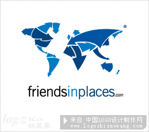 Friends in Placeslogo设计欣赏