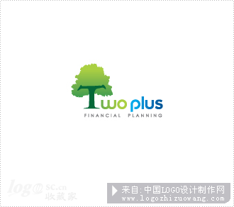 Two plus财务规划logo设计欣赏