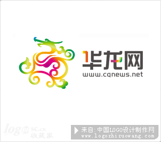 华龙网全新标志logo设计欣赏