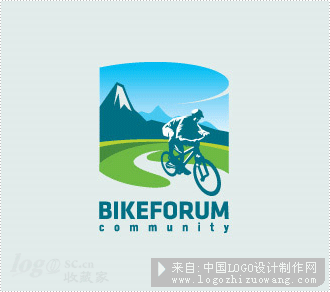 自行车论坛社区商标设计欣赏