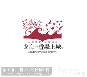 龙海香堤上城建筑logo设计欣赏