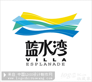蓝水湾建筑logo设计欣赏