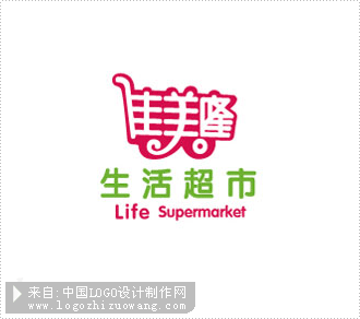 佳美隆生活超市标志设计欣赏