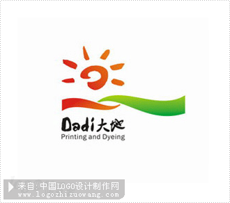 杭州大地印染标志设计欣赏