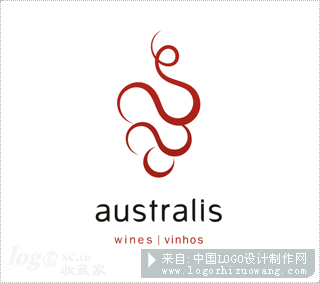 Australis Wines Vinhoslogo设计欣赏