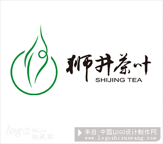 狮井茶叶商标设计欣赏