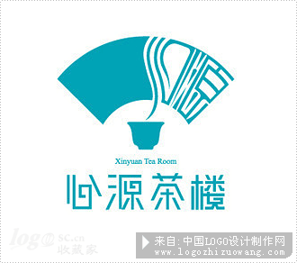 心源茶楼logo设计欣赏