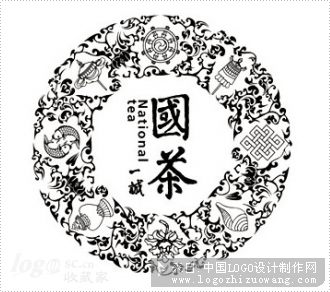 一诚国茶logo设计欣赏