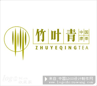 竹叶青茶logo设计欣赏