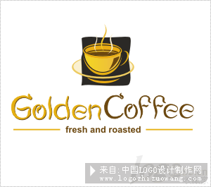 golden coffee标志设计欣赏