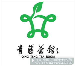 青藤茶馆LOGO标志设计欣赏
