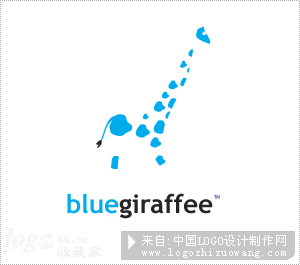 Blue giraffee标志设计欣赏