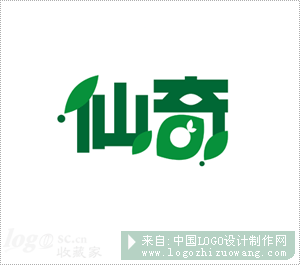 仙奇果业logo设计欣赏